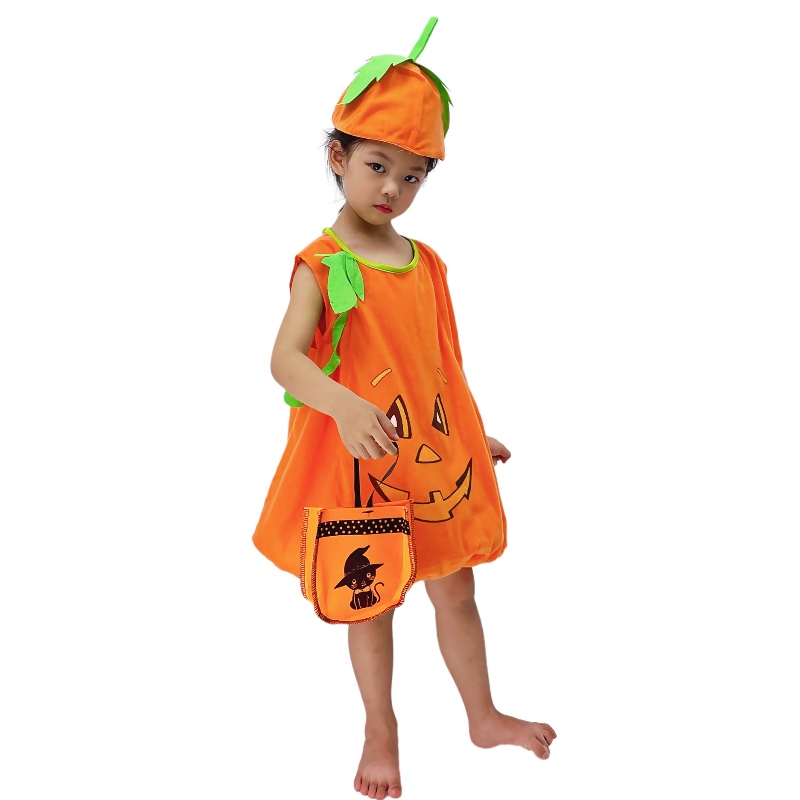 Costume de citrouille Halloween pour enfants Vêtements de performance