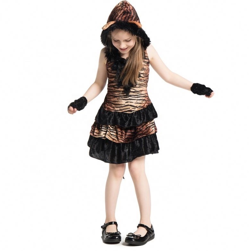 Costume de costume de costume animal Halloween Halloween Halloween Halloween Tiger Tiger Fancy Costume pour les enfants