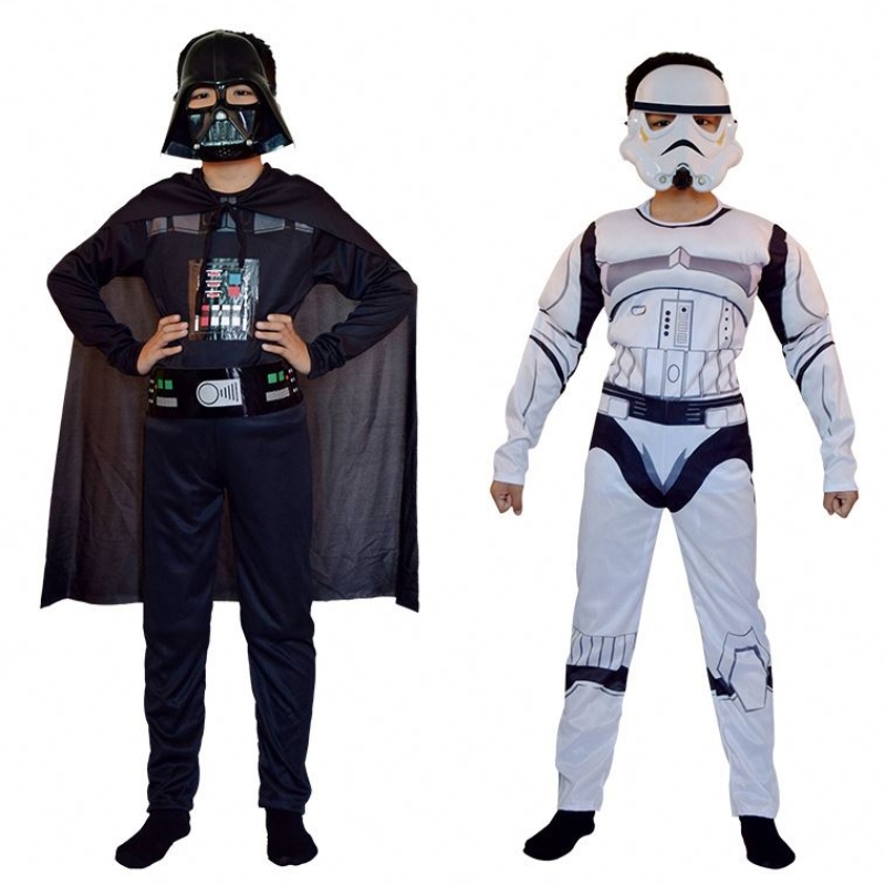 Costume de costume Skywalker de soldat pour enfants Halloween Carnival Party Vêtements Cape Mask