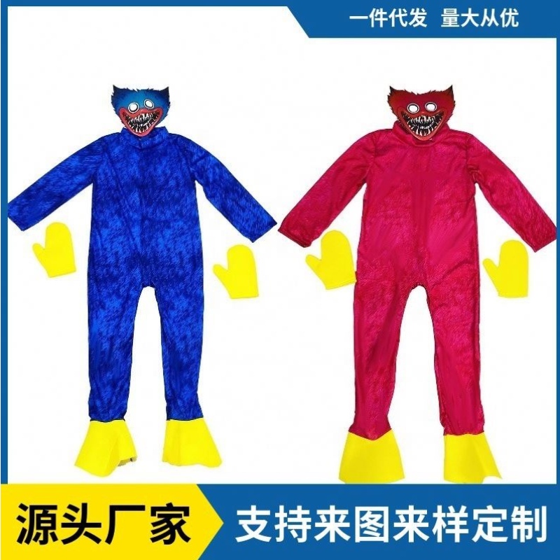 Halloween Poppy Playtime Halloween Cosplay Costumes pop cosplay Blue Buck Monster Costume pour Kidscarnival Monster