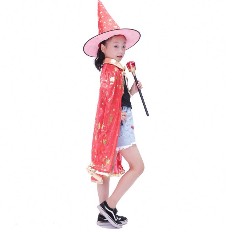 La fête adulte des enfants Agelen s'habille-t-elle en rouge etnoir cord de support cape cape cape cap costume halloween cosplay