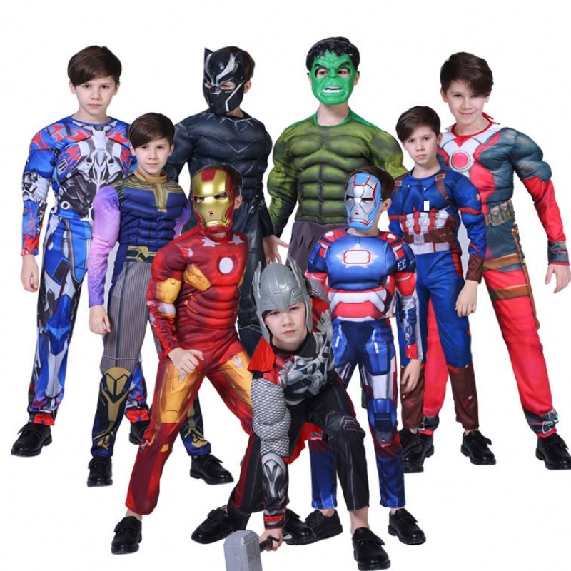 Enfants en gros, vêtements de performance Halloween Carnival Party Cosplay Costumes à manches longues Jumps Contrôles d'enfants