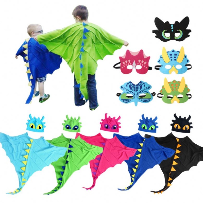 Costume Dragon Cloak avec chapeau Dragon Cap Dragon Cap Cosplay Costumes Dinosaur Costume