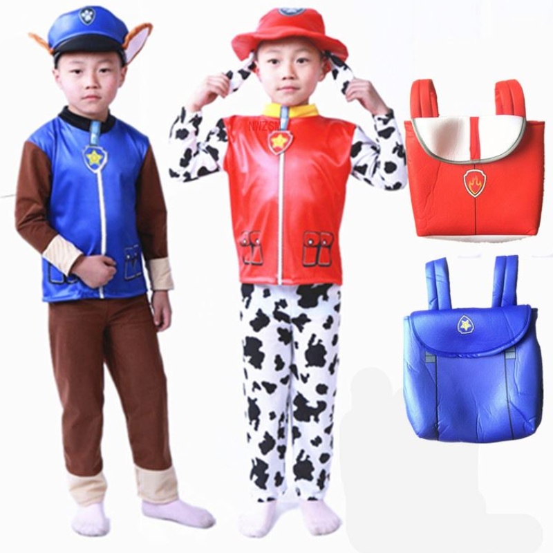 Costume de patrouille enfants Boys filles anniversaire Pourim Marshall Chase Skye Cosplay Costume Patrol Dog Children Ryder Party Rôle