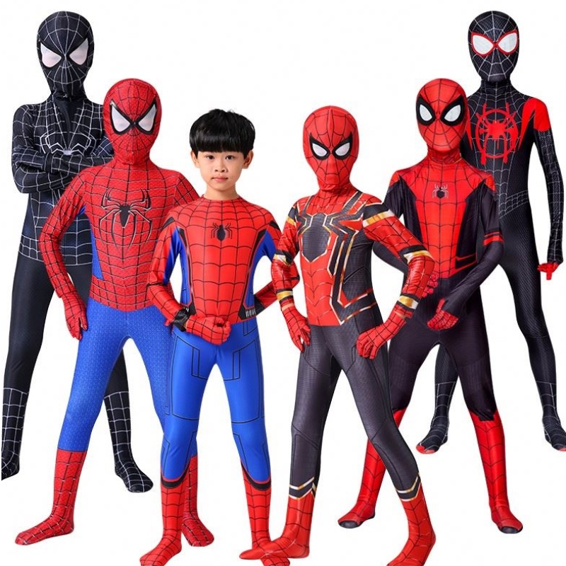 Iron Spider Cosplay Amazing Spiderman Miles Halloween Costume Peter Parker Zentai Suit Superhero Bodys pour enfants adulte