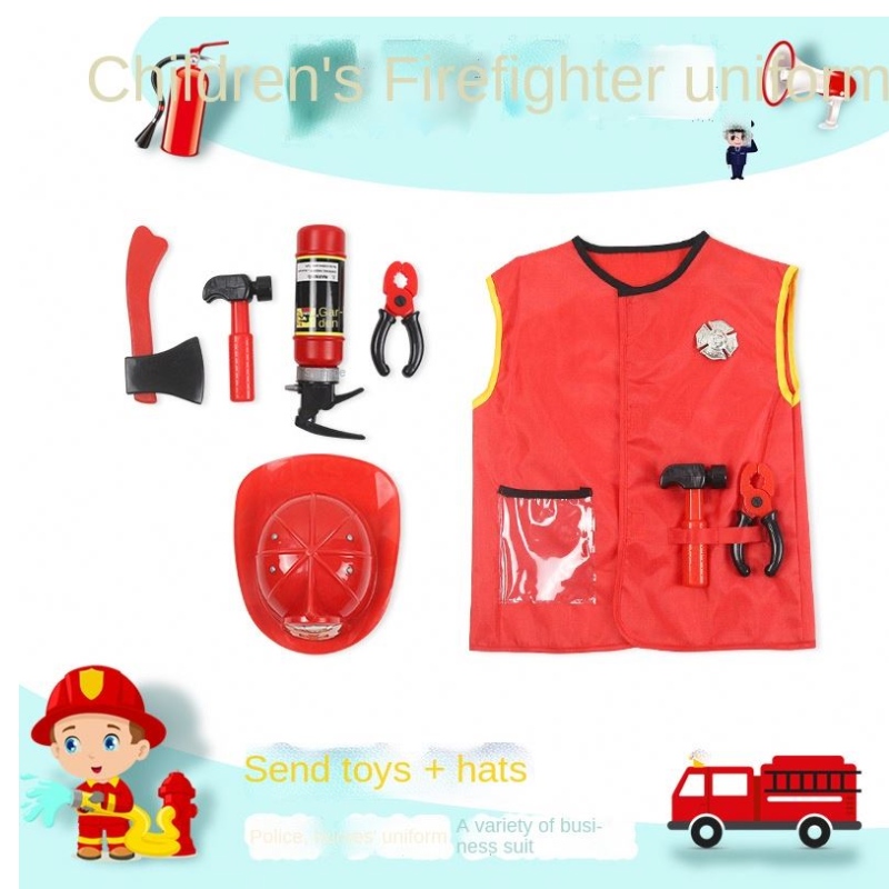 Enfants docteur uniforme cosplay enfant/firefighter/pilot ingénieur/cook/nurse cosplay costume