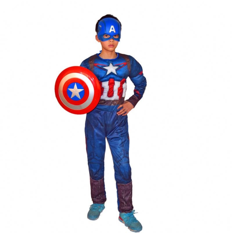 Garçon tv&movie costume Captain Cosplay Jumpsuit Child Superhero Costume enfants Happy Halloween Fantasy Show