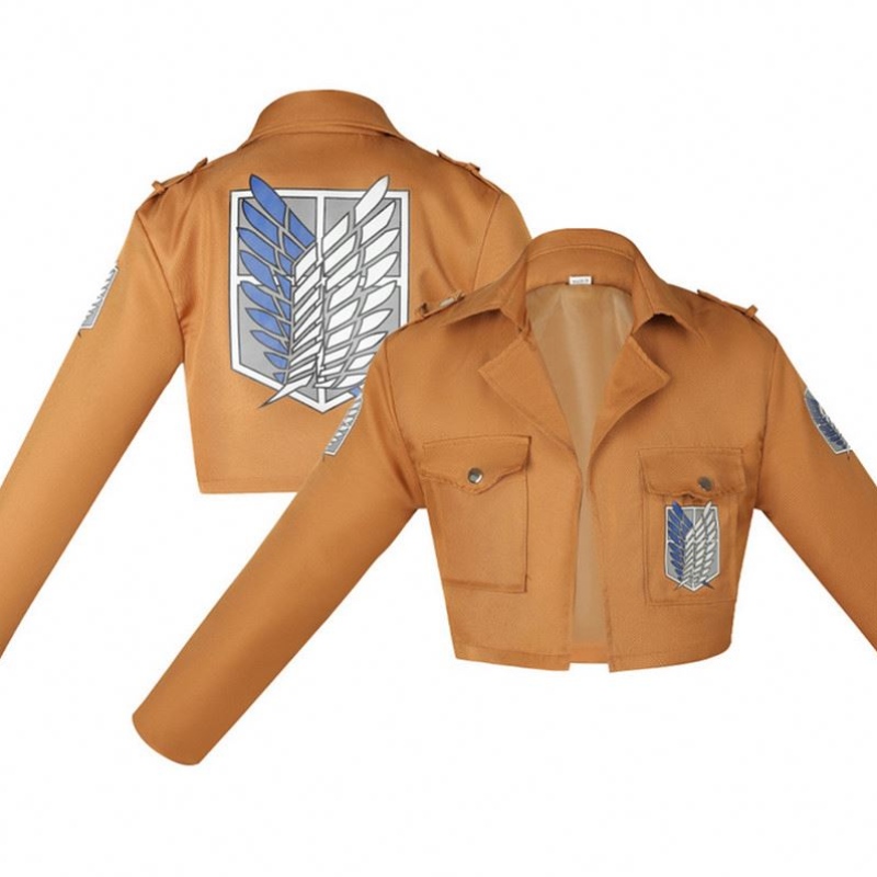 Attaque sur Titan Cosplay Shingekino kyojin veste Recon Corps Jupe en cuir ceintures à crochets suspense Ackerman Costume Hot Anime