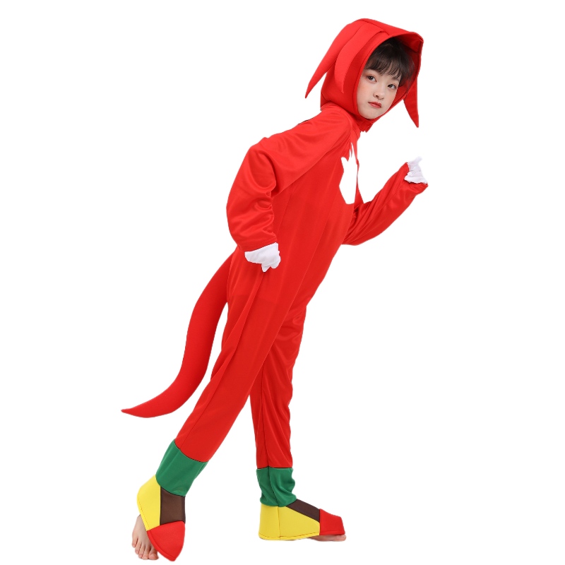 Costumes de performance de scène pour enfants Costume d'Halloween rouge sonore pour enfants