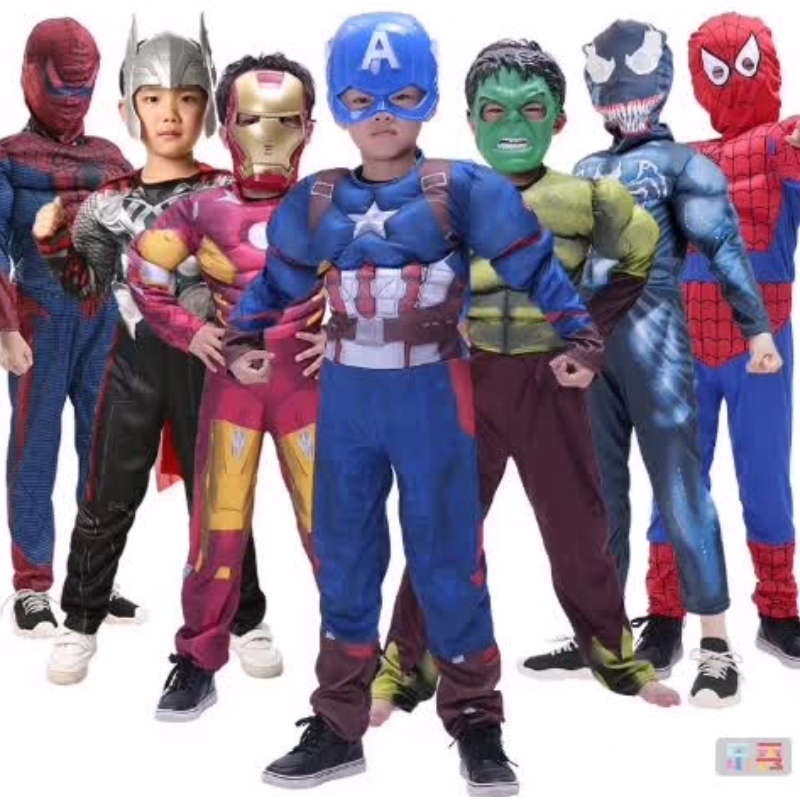 Fashion Cool American Movie Super Hero Cosplay Costume for Kids Party Idea