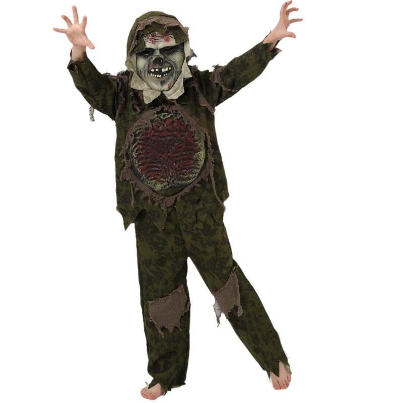 Kid \\'s Halloween Zombie Costume Cosplay Coy Monster Costume Horror Mask Zombie Vêtements