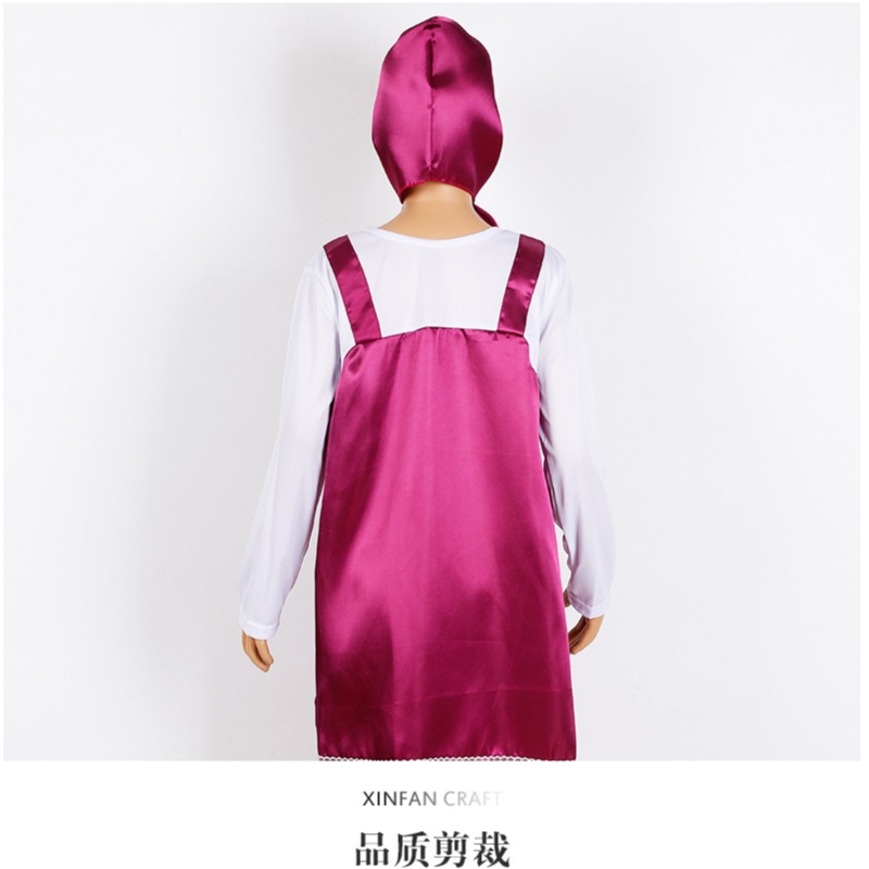 Vente chaude mignonne deux pièces Petite robe d'équitation Robe Halloween Costumes pour filles