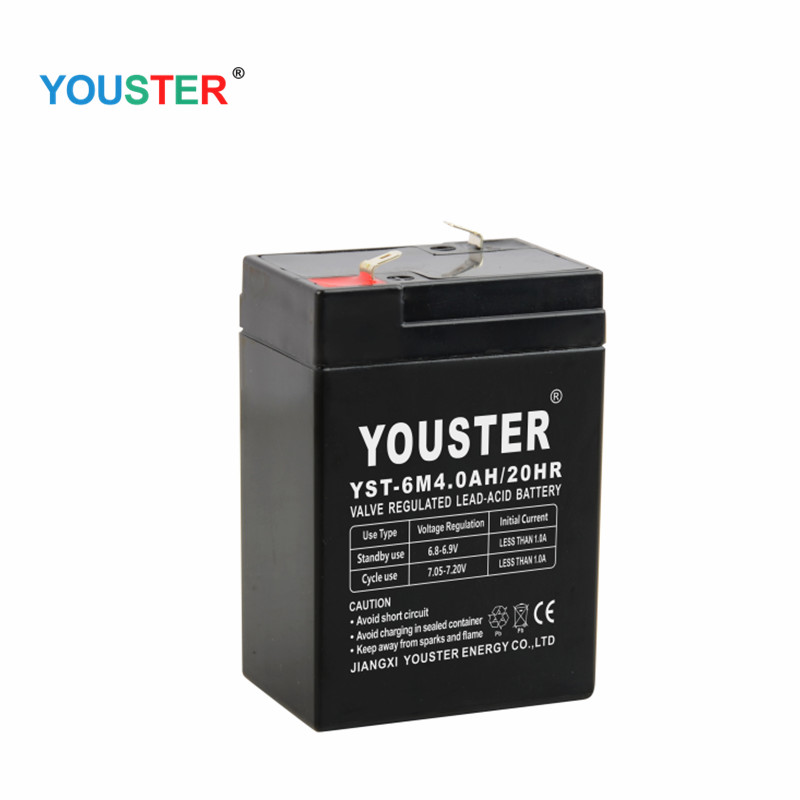 Batterie AGM longue durée de vie sans entretien, batterie au plomb 6v5ah pour l'éclairage de secours