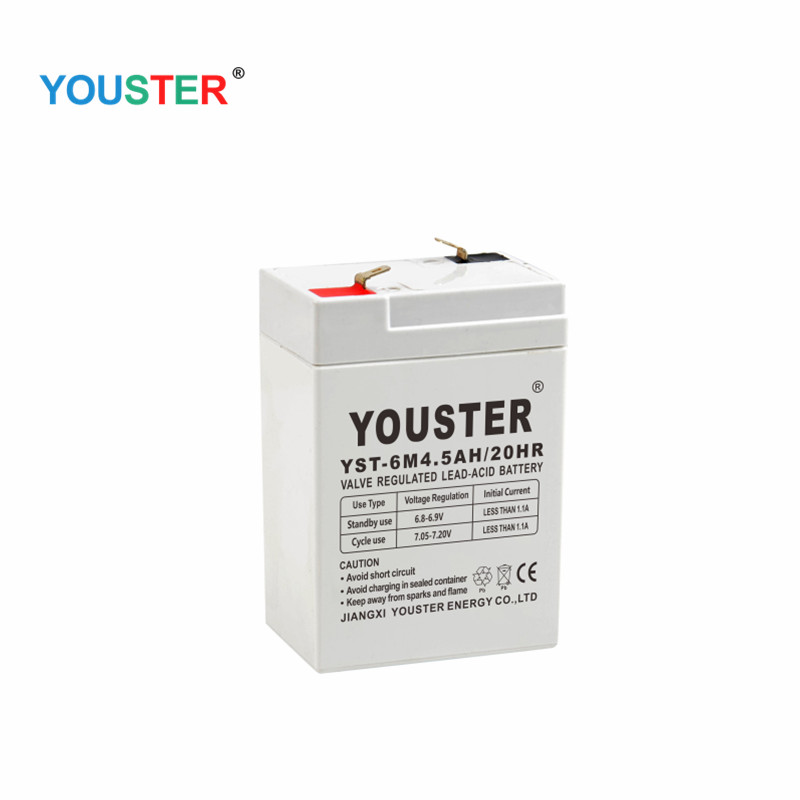 Valette chaude UPS Batterie d'acide de plomb solaire 6V 4.5AH Batterie rechargeable Batterie de plomb acide Batterie