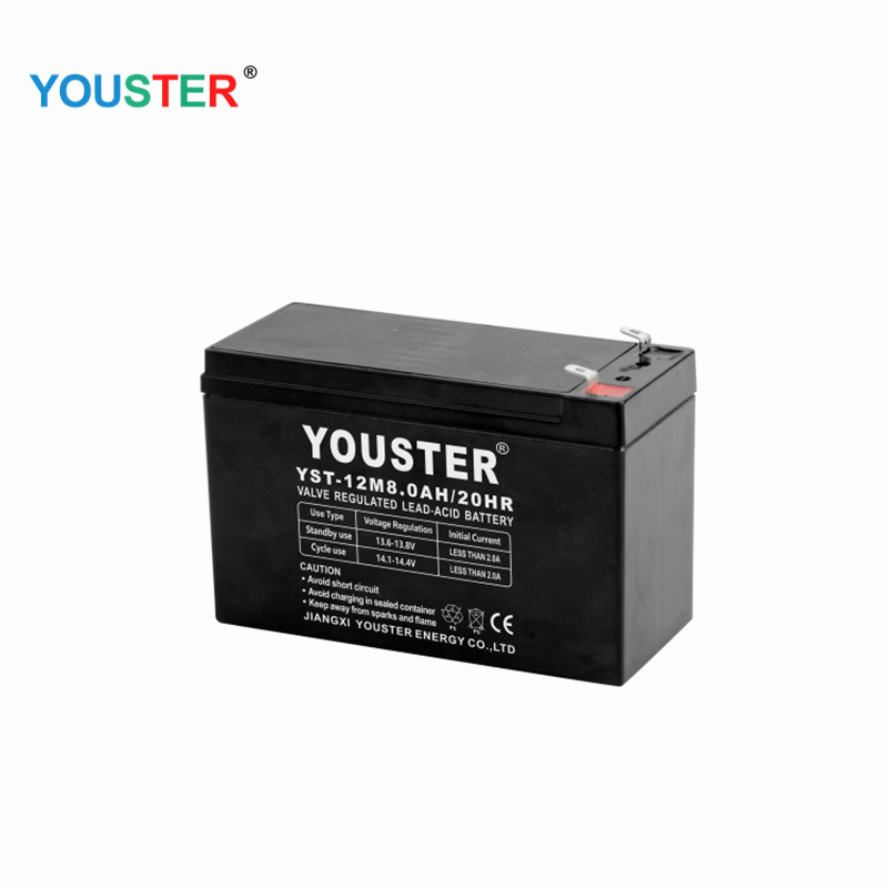 YouSter Maintenance à haute capacité Free12V8.0AH Batterie solaire scellée Batterie d'acide de plomb USP