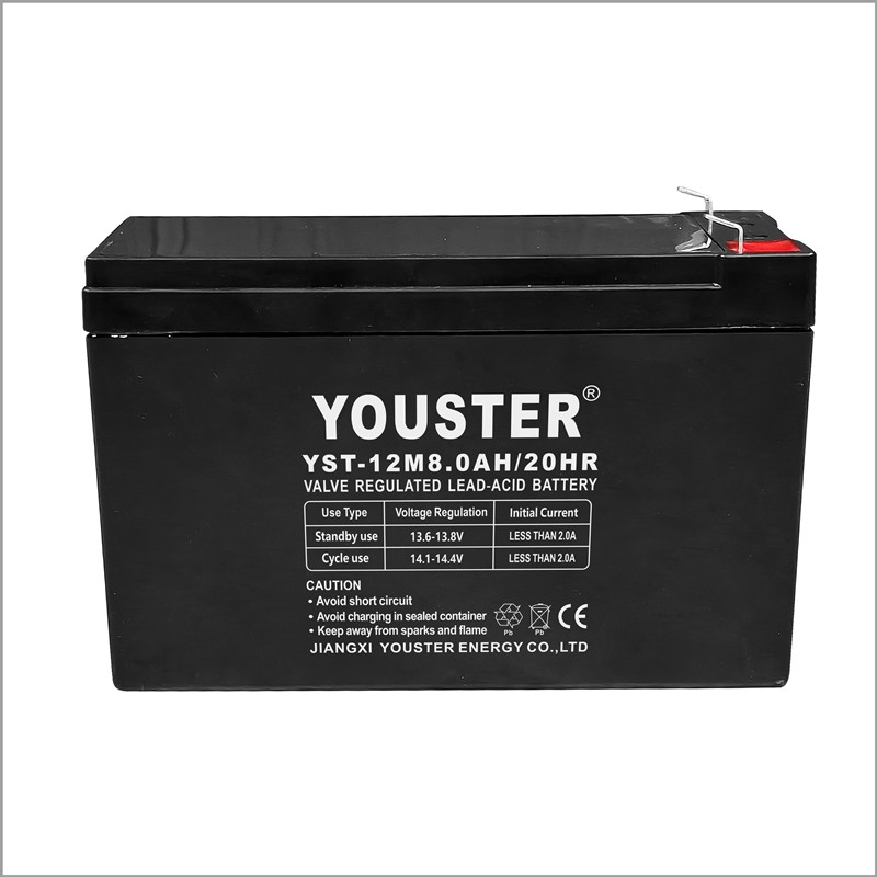 YouSter Maintenance à haute capacité Free12V8.0AH Batterie solaire scellée Batterie d'acide de plomb USP