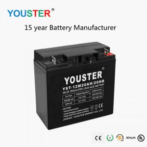 Batterie rechargeable à longue durée de vie 12v20ah pour lampes LED et systèmes solaires