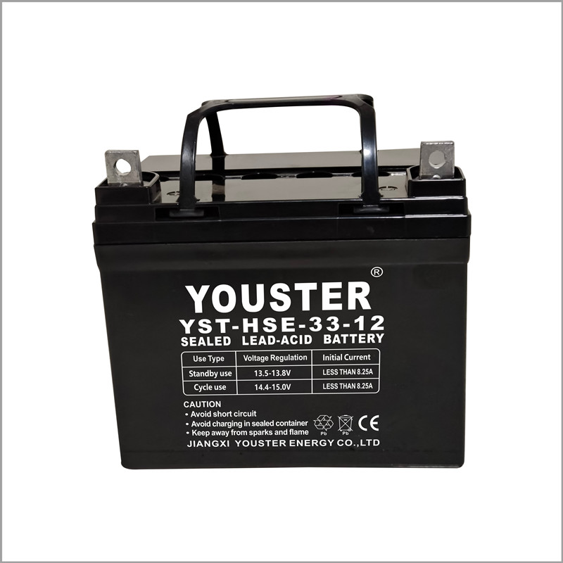 Agm de vente directe d'usine 12V33AH Long Life Batteau à cycle de plomb profond du système solaire
