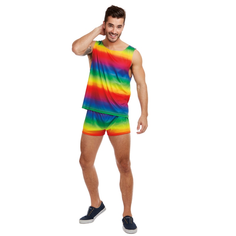 Vêtements arc - en - ciel pour hommes