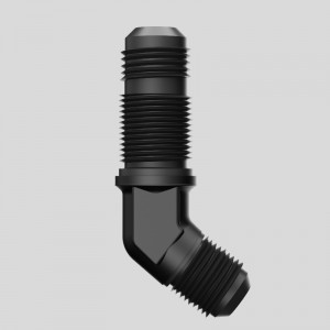 Adaptateur d\'adaptateur de carburant de cloison extérieure de 60 degrés Unio & # 110; Aluminium