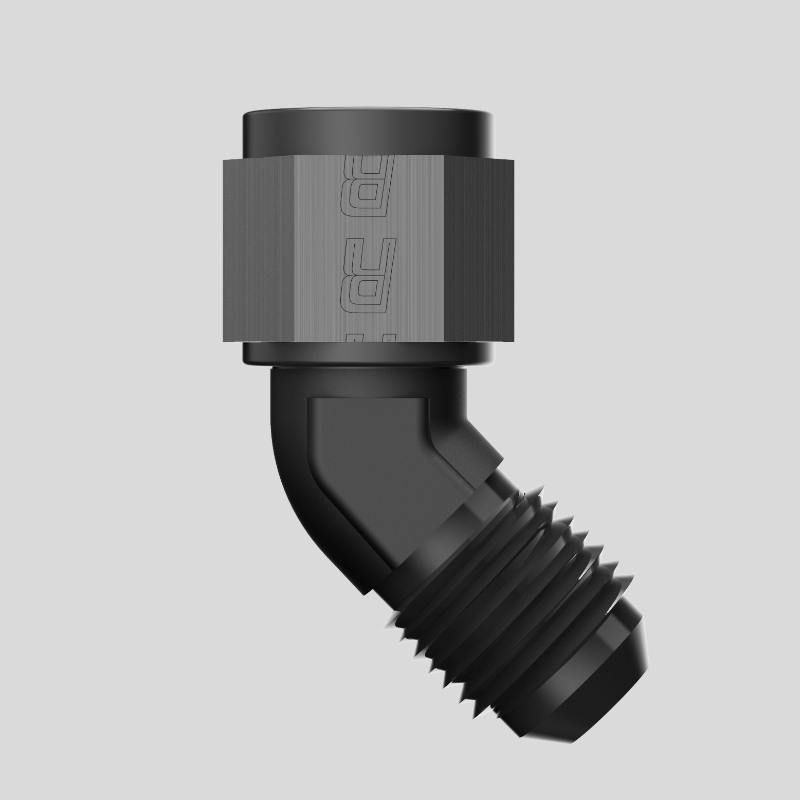 60 degrés femelle à 3 / 8 NPT mâle joint pivotant, aluminium