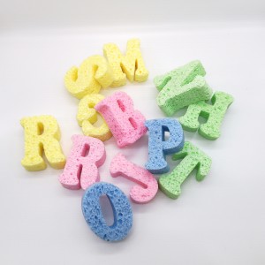 Ensemble d\'éponges de bain éponge naturelle de cellulose pour enfants massage du corps éponge naturelle d\'Exfoliation du bain de mer