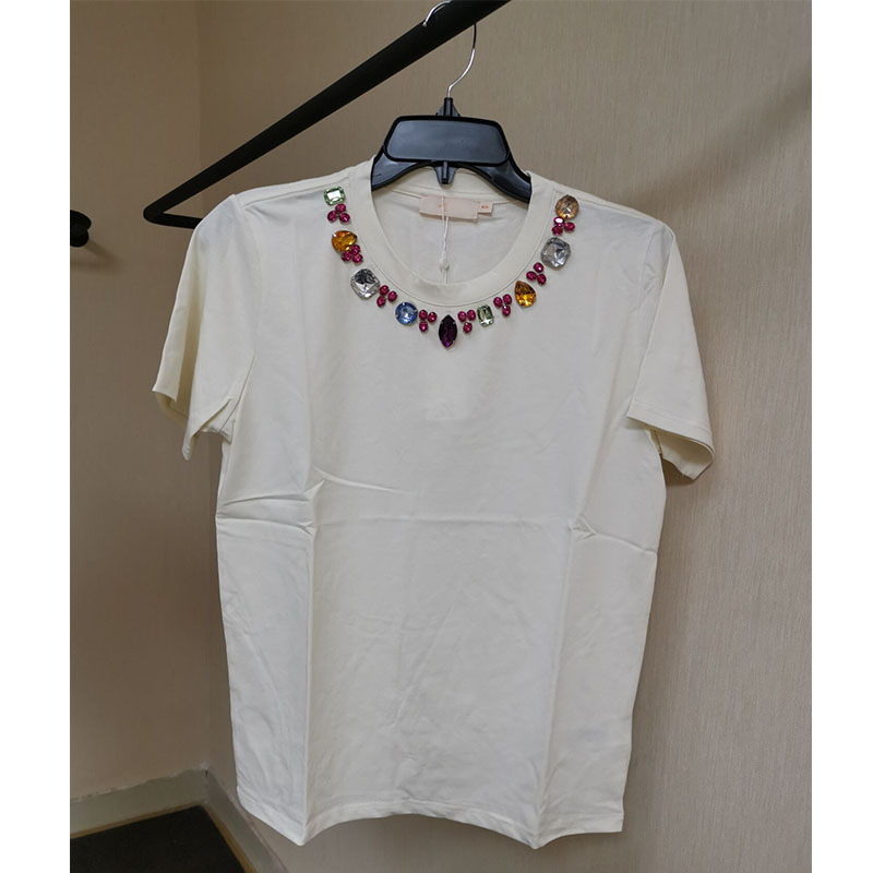 Nouveau tee - shirt féminin de haute qualité mélangé au lin et au coton Tencel