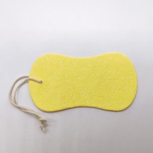 Brosse à éponge de bain en éponge de cellulose pour kit de bain en éponge de cellulose personnalisé