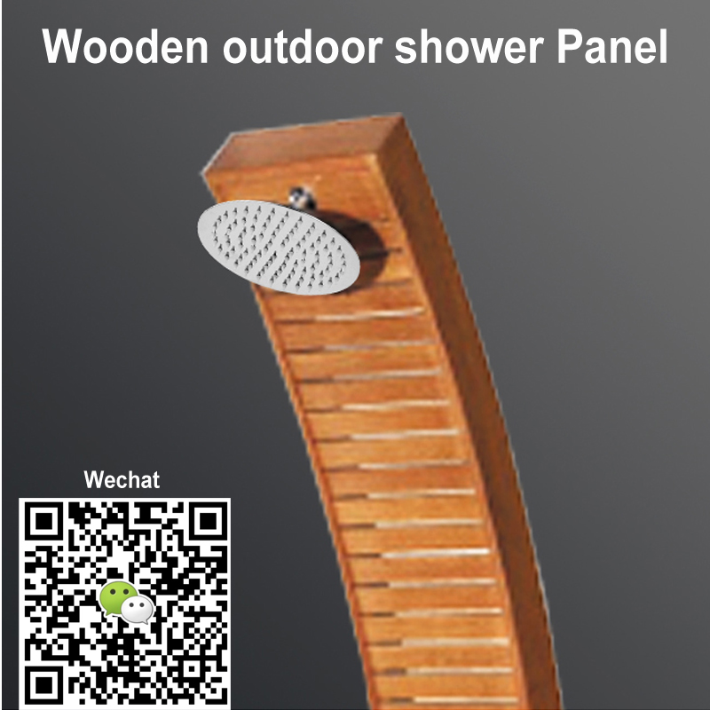 Panneau de douche extérieur cf5002, panneau de douche extérieur en bois, panneau de douche de jardin, douche extérieure indépendante