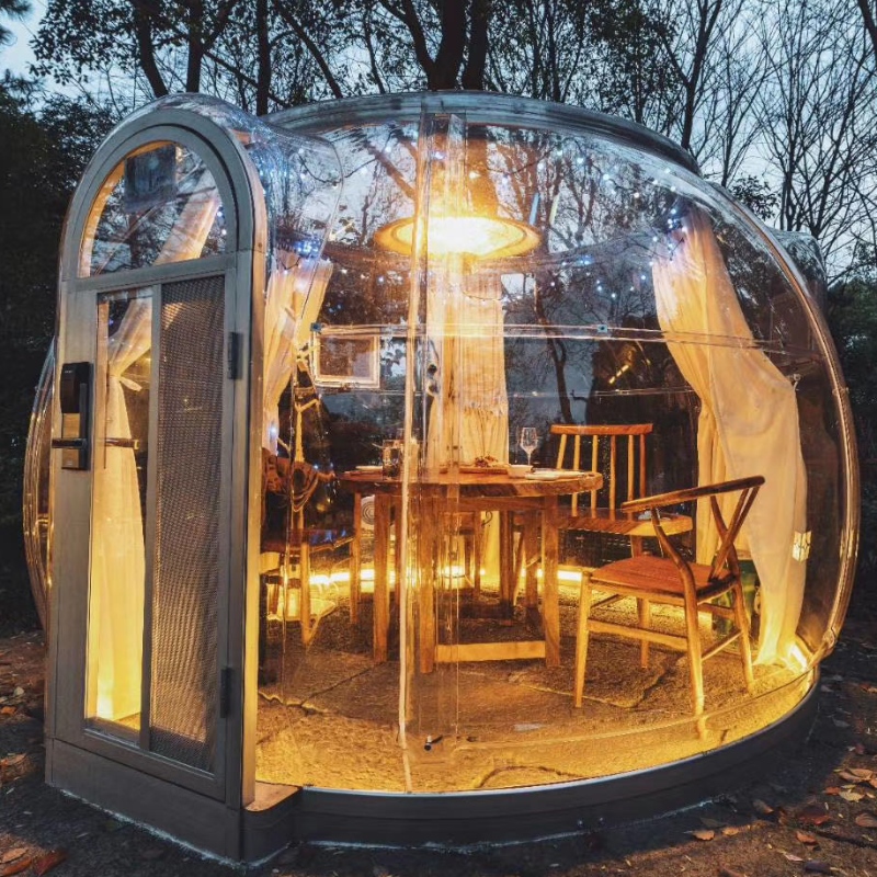 3,0m dôme transparent pour les hôtels de villégiature, le camping, les activités de plein air