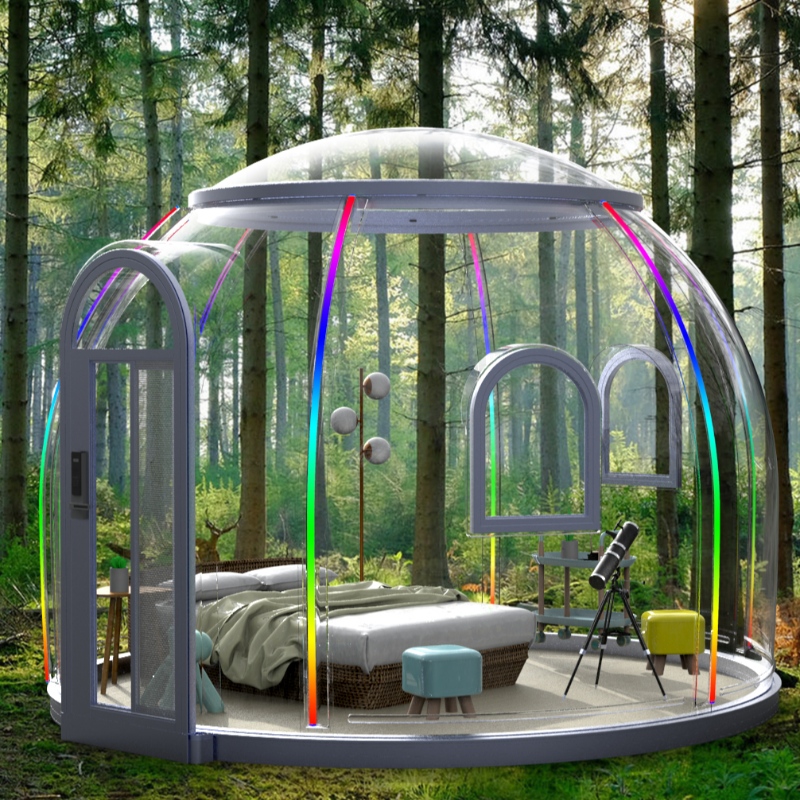 3,5 mètres de tentes à dôme transparent de luxe pour les stations balnéaires, le camping, les activités de plein air