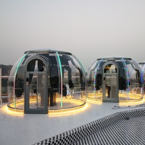 3,5 mètres de tentes à dôme transparent de luxe pour les stations balnéaires, le camping, les activités de plein air