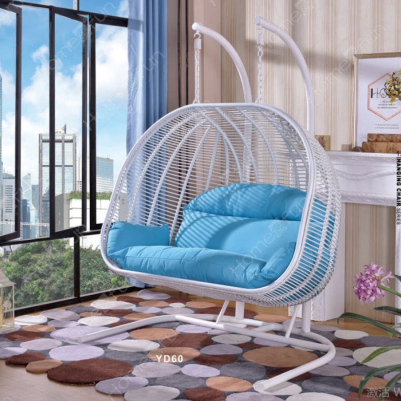 Chaise extérieure multicolore de haute qualité chaise intérieure en rotin chaise de Cour oeuf balançoire chaise suspendue chaise de Cour balançoire