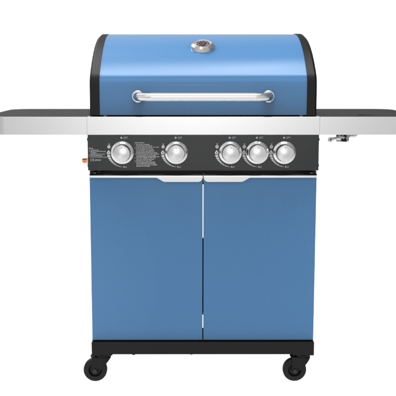 Hot - Sell Garden Gas grill OEM Gas and Charcoal grill with cabinet, Wheel, Stainless Steel Gas Grill