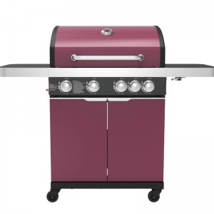 Hot - Sell Garden Gas grill OEM Gas and Charcoal grill with cabinet, Wheel, Stainless Steel Gas Grill