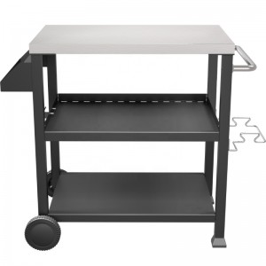 Multi - Functional Mobile Kitchen rack Manager Storage Rack Kitchen Workbench 2 PCS 6 inch PE Wheel