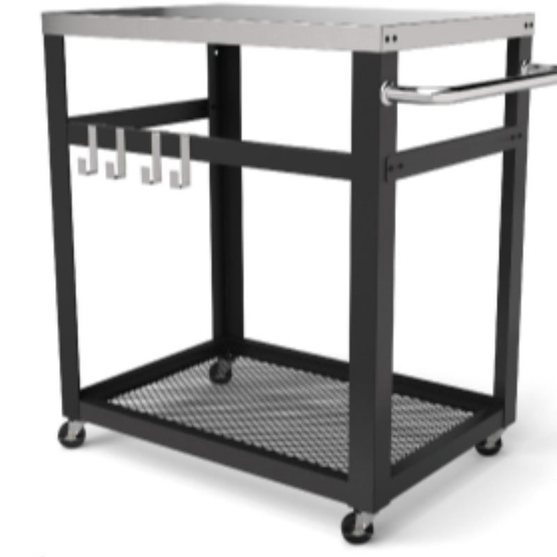 Multi - Functional Mobile Kitchen rack Manager Storage Rack Kitchen Workbench 2 PCS 6 inch PE Wheel