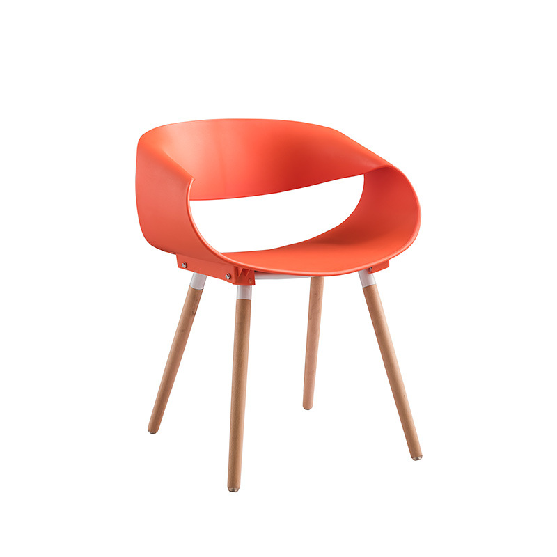 Chaise en plastique moderne, chaise à café de haute qualité, restaurant de chaise haute