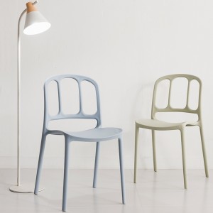 Chaises de café en plein air moderne chaise de salle à manger de haute qualité chaise en plastique empilable de qualité empilable