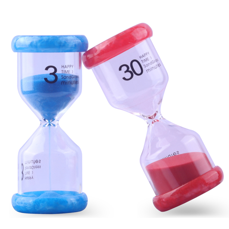 Best-seller Colorful Plastic Sand Timer Clock 2/3/5/10/15/30 min pour les jeux pour enfants décor