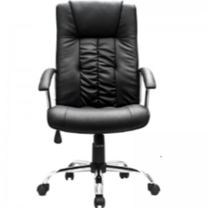Réglable Black Classic Executive PU China Office Cuir Coue Chaise de luxe Puffeuse avec accoudoir High Back Pu Leather