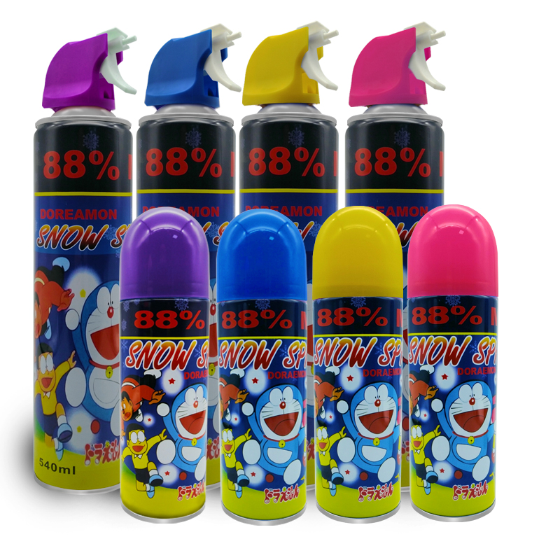 Doraemon Snow Spray Party Foam Snow Spray Flying Snow Spray