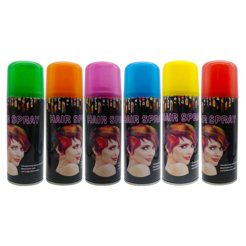 Couleurs de cheveux aérosol paillette de cheveux couloir de cheveux