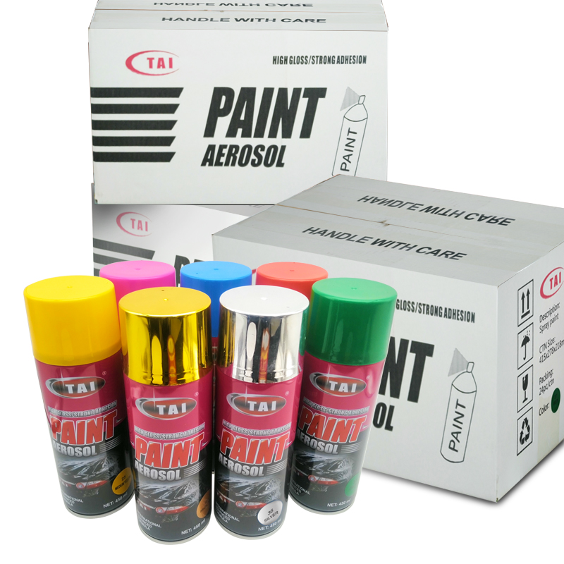 Peinture à vaporisation métallique précision peinture en aérosol de couleur peinture en aérosol chrome pour plastique