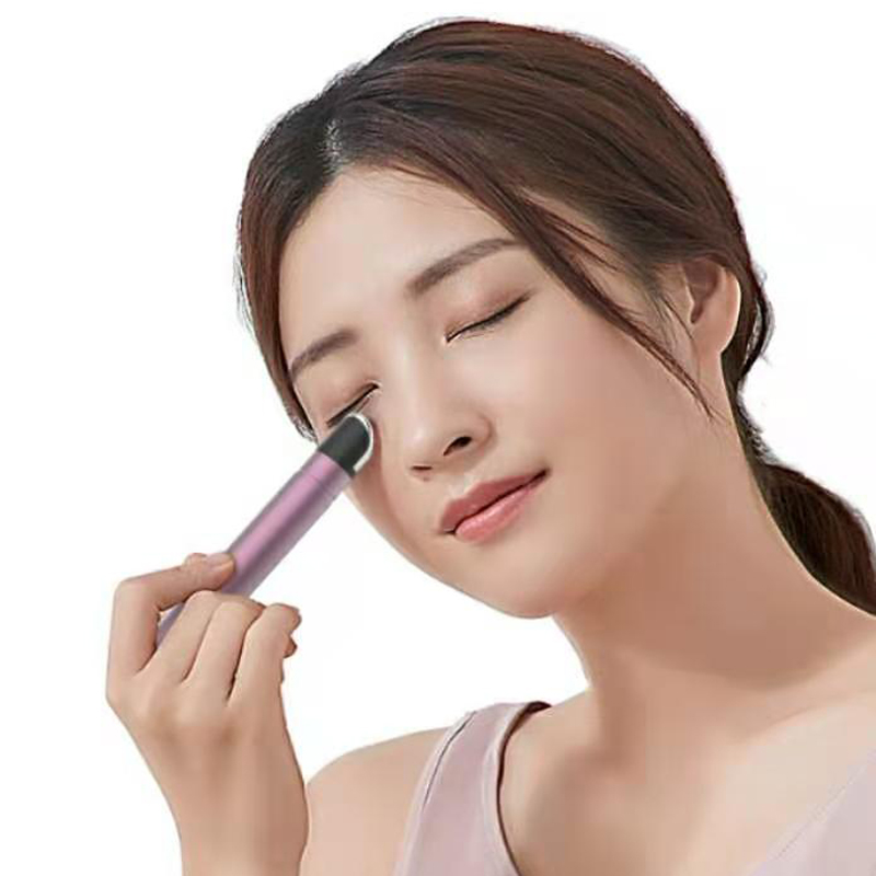 Barre de massage oculaire chauffée - outil de massage facial ionique, 42  crème oculaire vibrante chauffée pour promouvoir l'absorption de l'essence, anti - âge pour éliminer les cercles sombres, oedème oculaire, enlèvement de poche oculaire