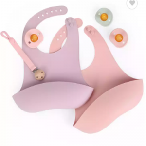 Baby Bibs Silicone Bib Alivable imperméable Table Varelle Food Grade Bibs