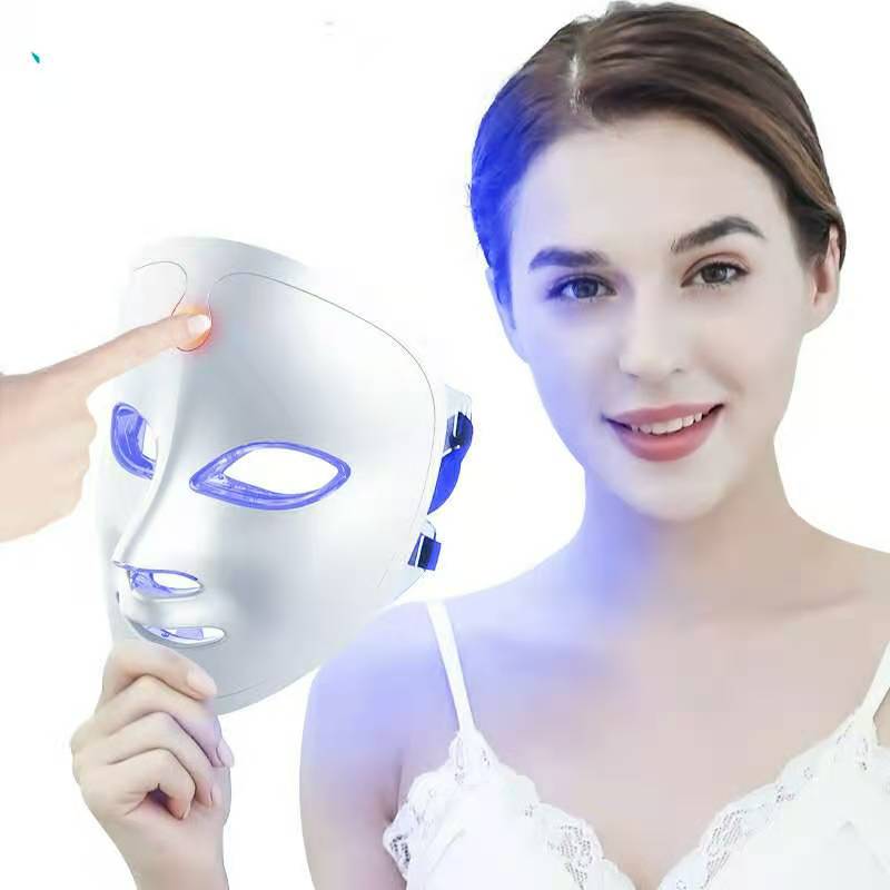 7 couleurs Light Portable Face LED Mask Mask Therapy Thérapie pour usage domestique, LEDPHAPY THÉRAPIE MASCHE DE SAYENS DE DROIT FACIAL - BLUE&RED LUMIÈRE POUR LE MASSE PHOTON D\'ACNE - TECHNOLOGIE DE LA CORÉE PDT pour la réduction ...