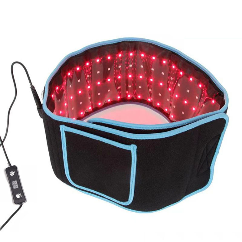 Nouveaux dispositifs de courroie de lumière rouge LED pour corps flexible flexible en rouge foncé portable 660nm et proche du coussin infrarouge 850nm avec minuterie pour le corps arrière du corps, soulagement de la douleur, articulations des épaules arrière, taille