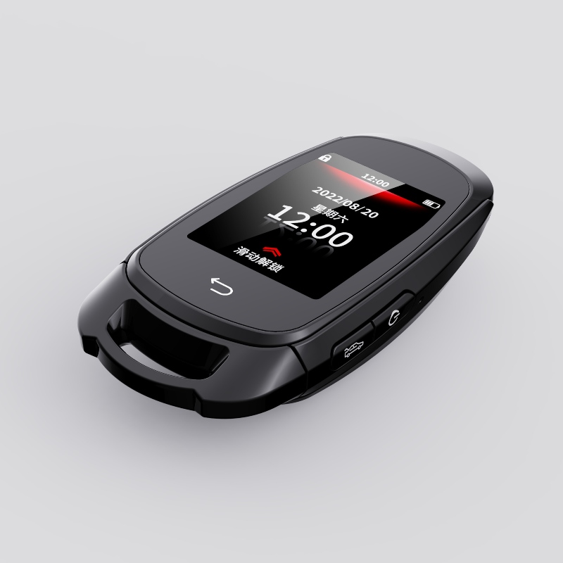 Clé de voiture à distance intelligente, tous dans une entrée sans clé Lock de verrouillage automatique, les accessoires de remplacement de la touche d'écran de l'écran LCD, le logo du véhicule en option antif