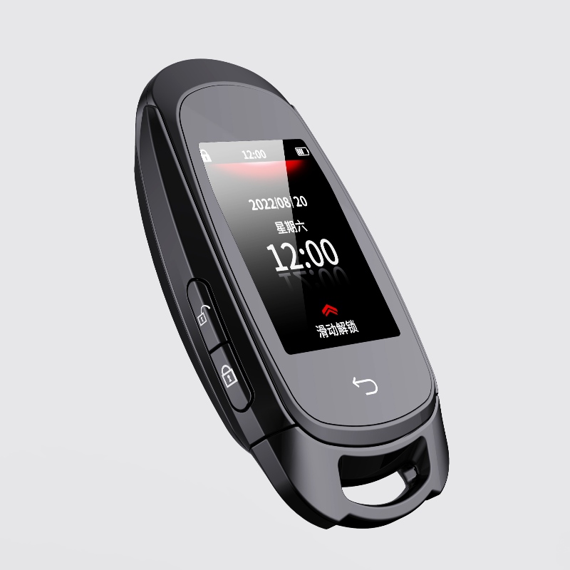 Clé de voiture à distance intelligente, tous dans une entrée sans clé Lock de verrouillage automatique, les accessoires de remplacement de la touche d'écran de l'écran LCD, le logo du véhicule en option antif